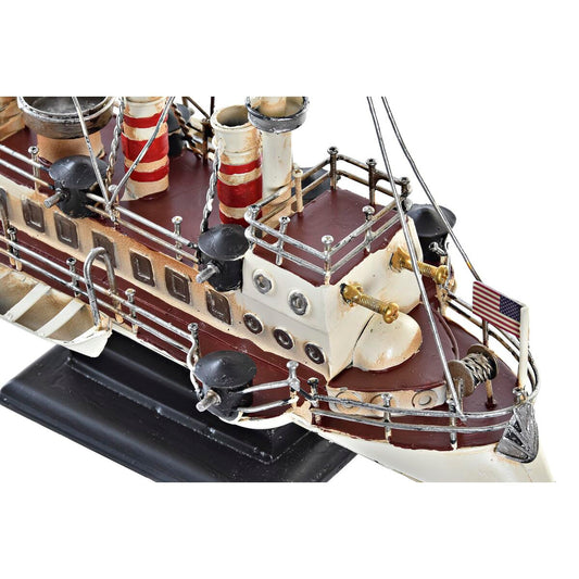 Decorative Figure DKD Home Decor White Black Ship Vintage 32 x 13 x 22 cm-2