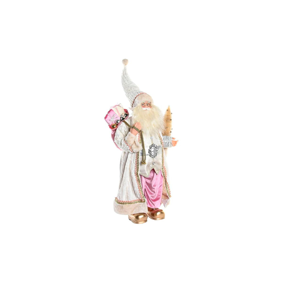 Decorative Figure DKD Home Decor Father Christmas Polyester PVC (45 x 34 x 83 cm)-0