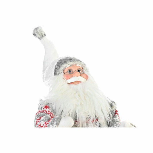 Christmas bauble DKD Home Decor Father Christmas Grey Wood 42 x 22 x 48 cm-1