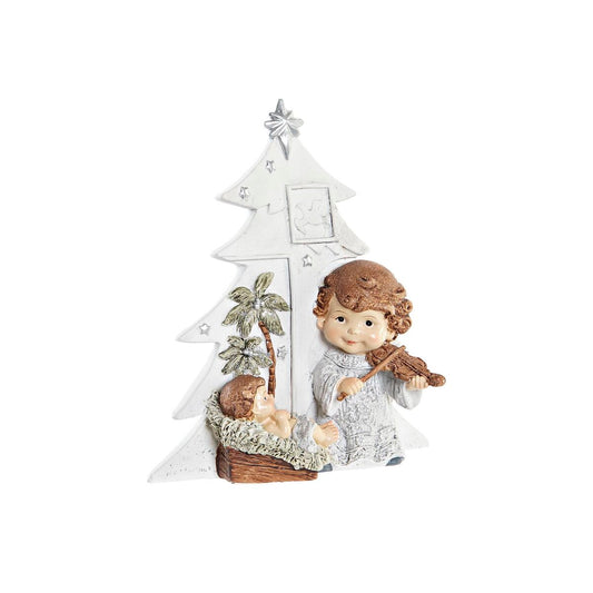 Christmas nativity set DKD Home Decor Silver Brown White Resin (13,6 x 5,2 x 15,9 cm)-0