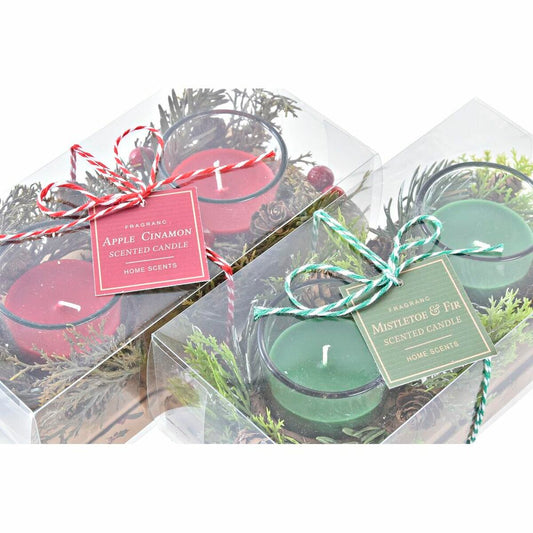 Candle Set DKD Home Decor Christmas (5,5 x 5,5 x 6 cm) (2 Units)-1