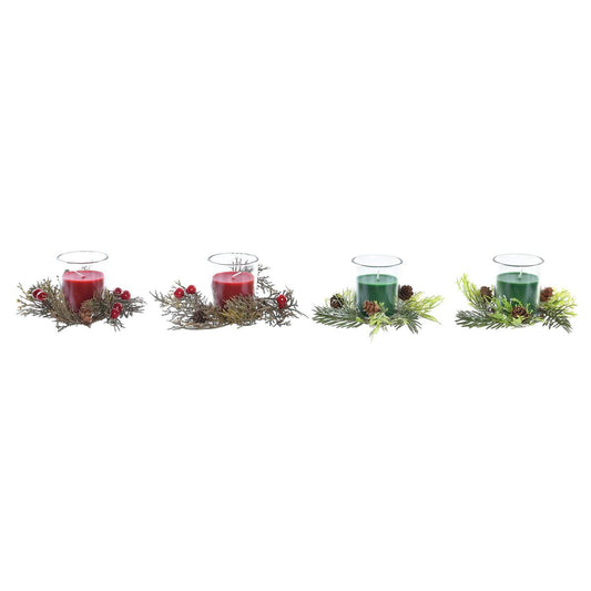 Candle Set DKD Home Decor Christmas (5,5 x 5,5 x 6 cm) (2 Units)-0