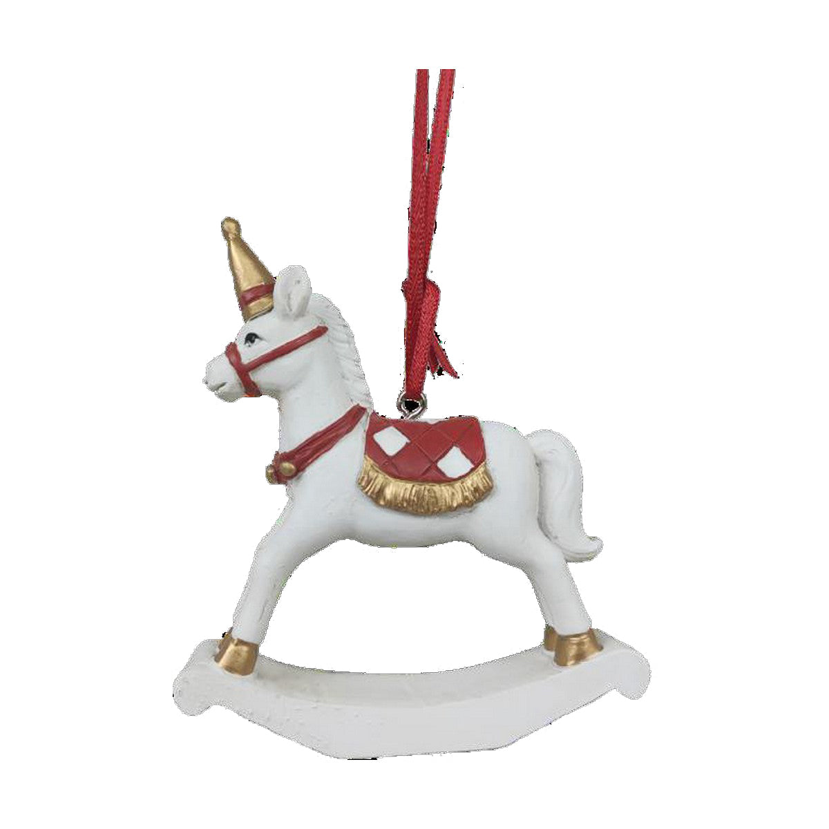 Christmas bauble DKD Home Decor Horse Resin (6,5 x 3 x 9 cm) (2 Units)-1