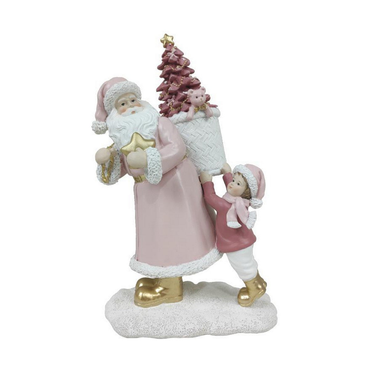 Christmas bauble DKD Home Decor Resin Father Christmas (2 Units) (12 x 9 x 19 cm)-1