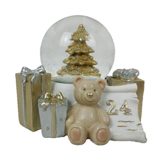 Christmas bauble DKD Home Decor Resin Bear (11 x 9 x 9 cm) (2 Units)-0