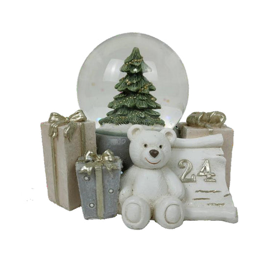 Christmas bauble DKD Home Decor Resin Bear (11 x 9 x 9 cm) (2 Units)-1