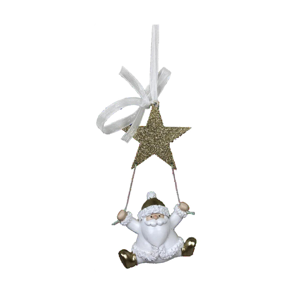 Christmas bauble DKD Home Decor Resin Father Christmas (6,5 x 4 x 13,5 cm) (6 Units)-0