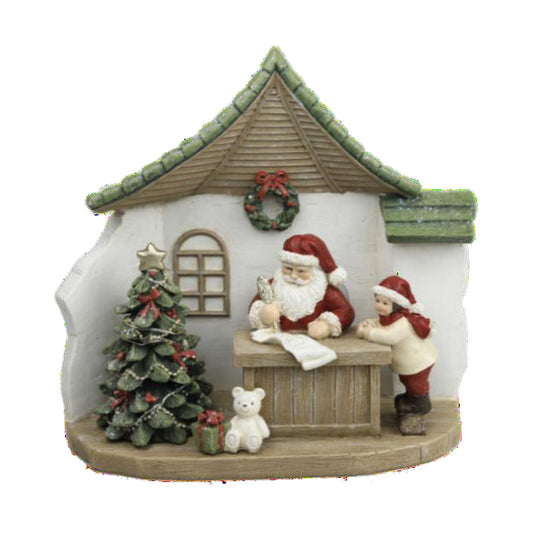 Christmas bauble DKD Home Decor Resin Father Christmas (19 x 9,5 x 18 cm) (2 Units)-0