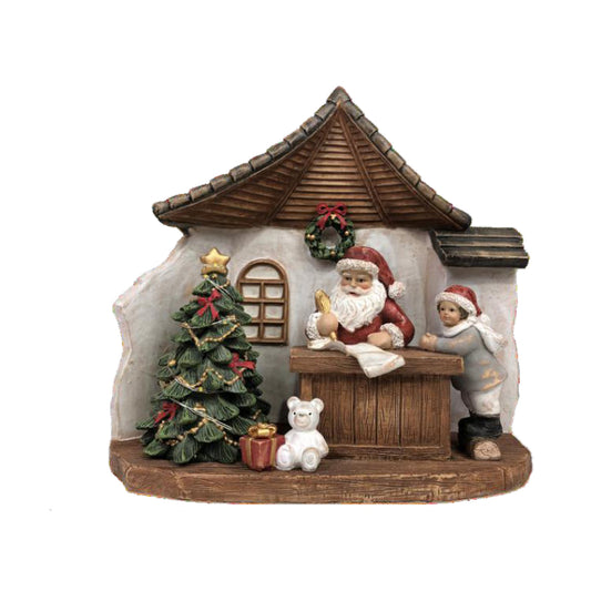 Christmas bauble DKD Home Decor Resin Father Christmas (19 x 9,5 x 18 cm) (2 Units)-1