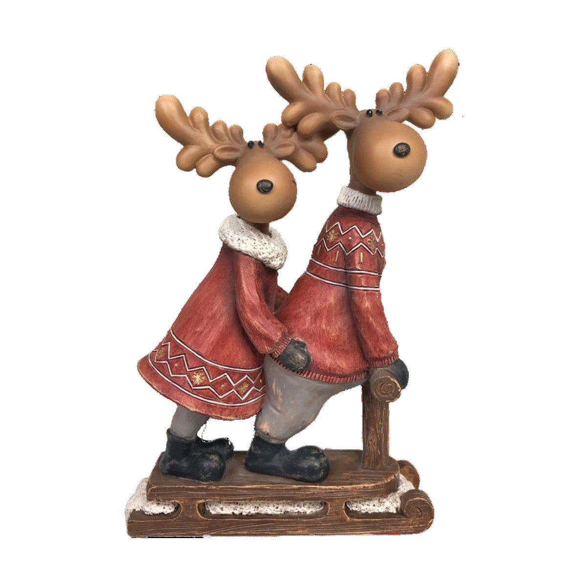 Christmas bauble DKD Home Decor Resin Reindeer (13 x 6 x 18 cm) (4 Units)-4