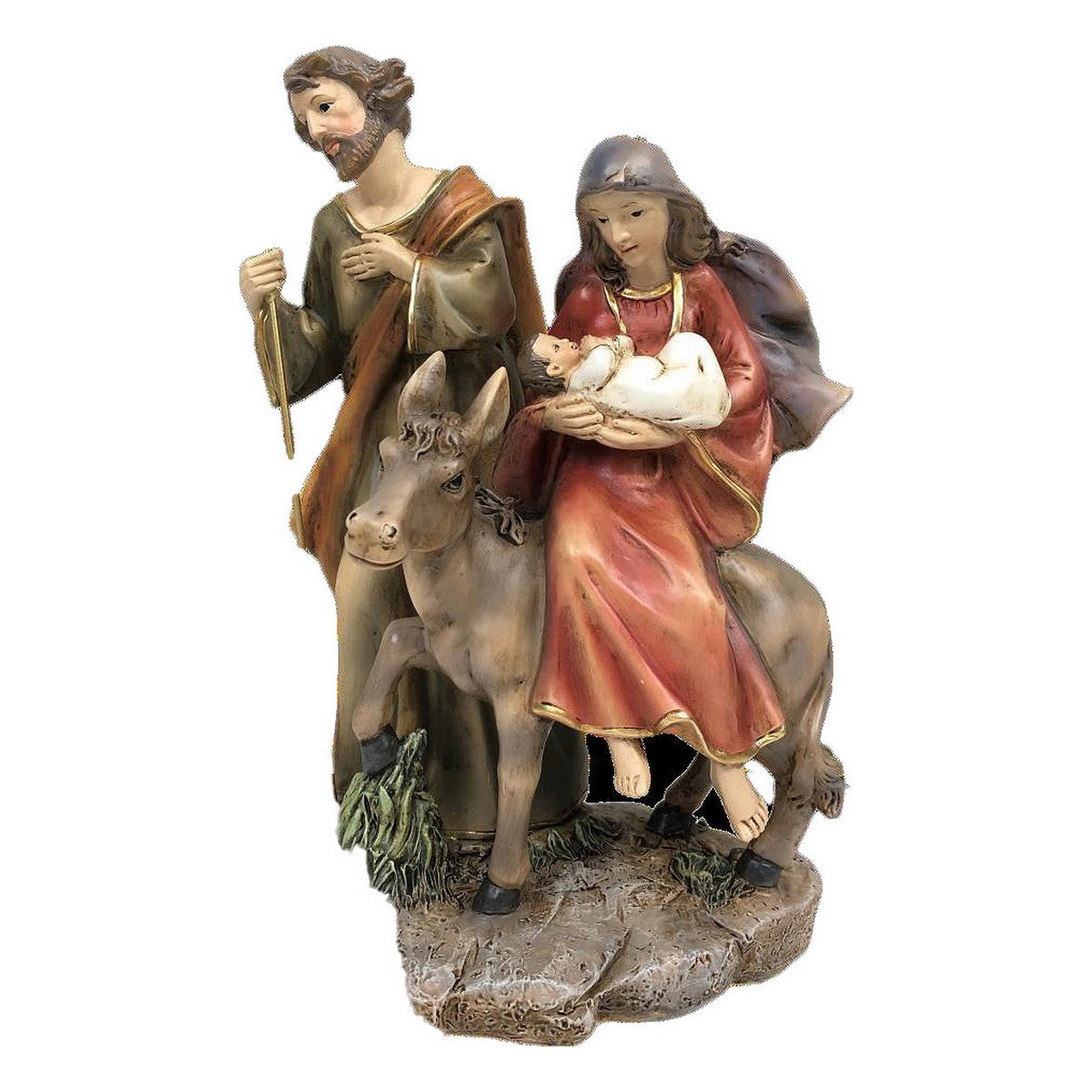 Christmas nativity set DKD Home Decor Resin (2 Units) (12 x 12 x 21 cm)-0