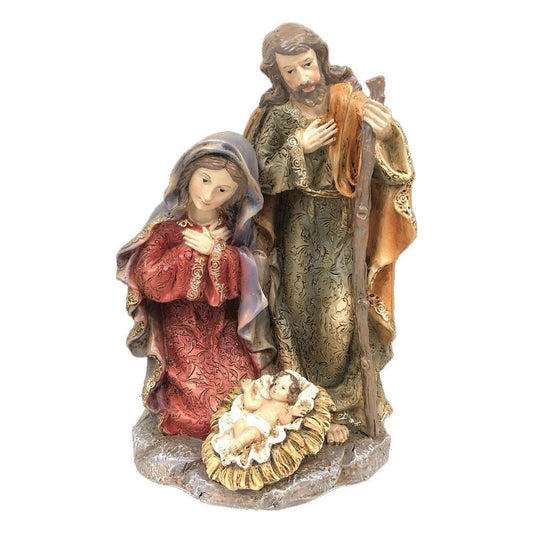Christmas nativity set DKD Home Decor Resin (2 Units) (12 x 10 x 19 cm)-1