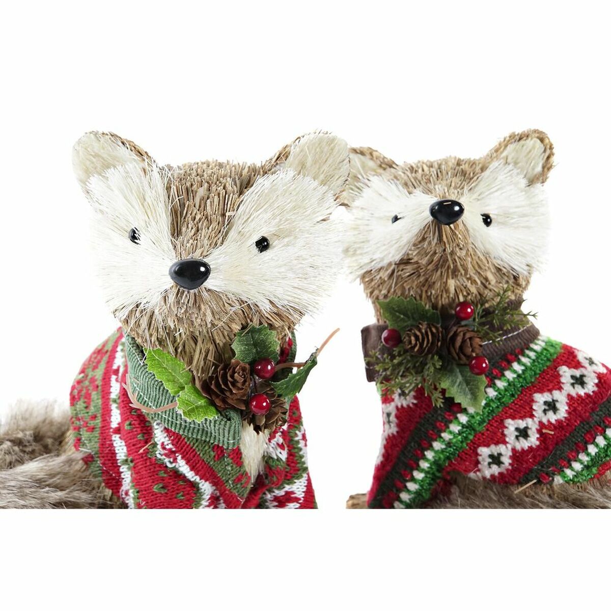 Christmas bauble DKD Home Decor Polyester (16 x 18 x 21 cm) (2 Units)-1