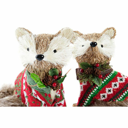 Christmas bauble DKD Home Decor Polyester (16 x 18 x 21 cm) (2 Units)-1