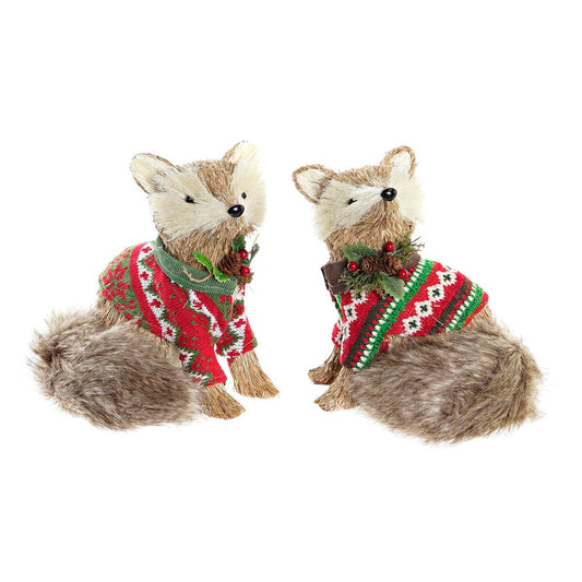 Christmas bauble DKD Home Decor Polyester (16 x 18 x 21 cm) (2 Units)-0