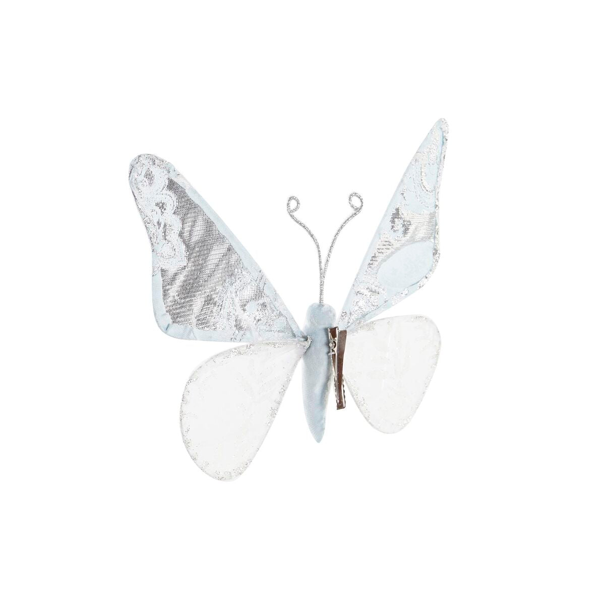 Christmas bauble DKD Home Decor Polyester Butterfly (2 Units) (23 x 3 x 19 cm)-2