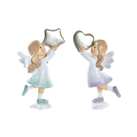 Christmas bauble DKD Home Decor Resin Angel (6 x 5,5 x 11,5 cm) (2 Units)-0