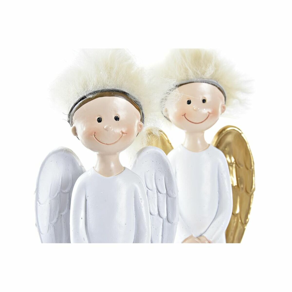 Christmas bauble DKD Home Decor Resin Angel (7,5 x 5 x 21,5 cm) (2 Units)-1