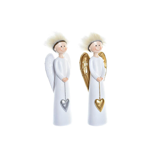Christmas bauble DKD Home Decor Resin Angel (7,5 x 5 x 21,5 cm) (2 Units)-0