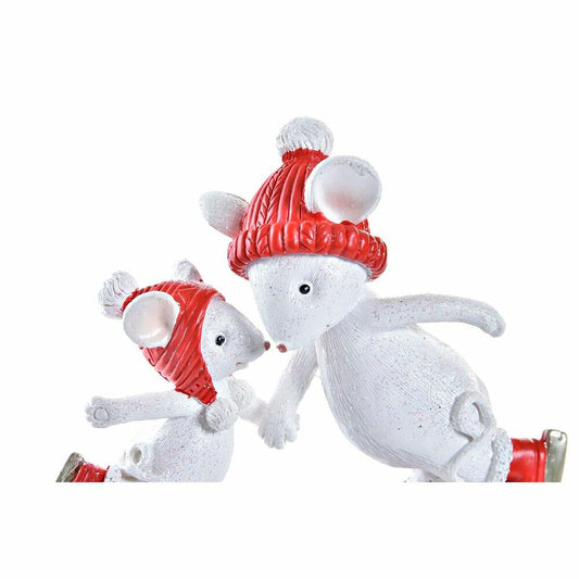 Christmas bauble DKD Home Decor Mouse Resin (9,5 x 3,5 x 9 cm)-1