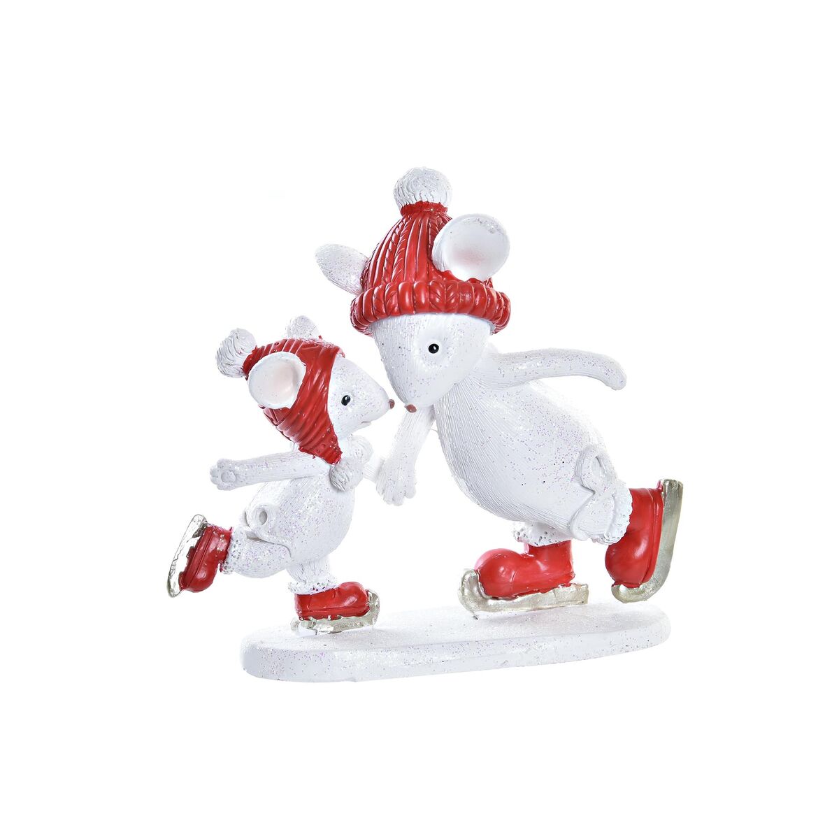 Christmas bauble DKD Home Decor Mouse Resin (9,5 x 3,5 x 9 cm)-0