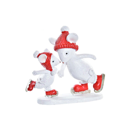 Christmas bauble DKD Home Decor Mouse Resin (9,5 x 3,5 x 9 cm)-0
