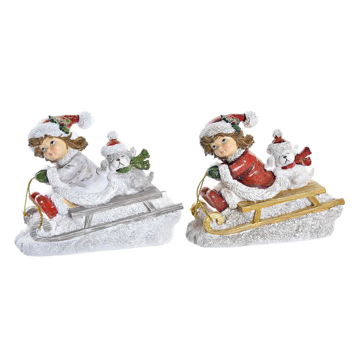 Christmas bauble DKD Home Decor Resin (13 x 6 x 10,5 cm) (2 Units)-0