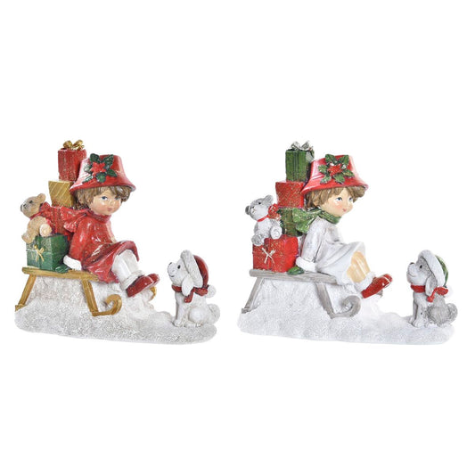 Christmas bauble DKD Home Decor Resin (14,5 x 7 x 12,5 cm) (2 Units)-0