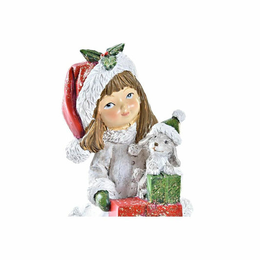 Christmas bauble DKD Home Decor Resin Girls (6,5 x 6,5 x 12 cm) (2 Units)-1