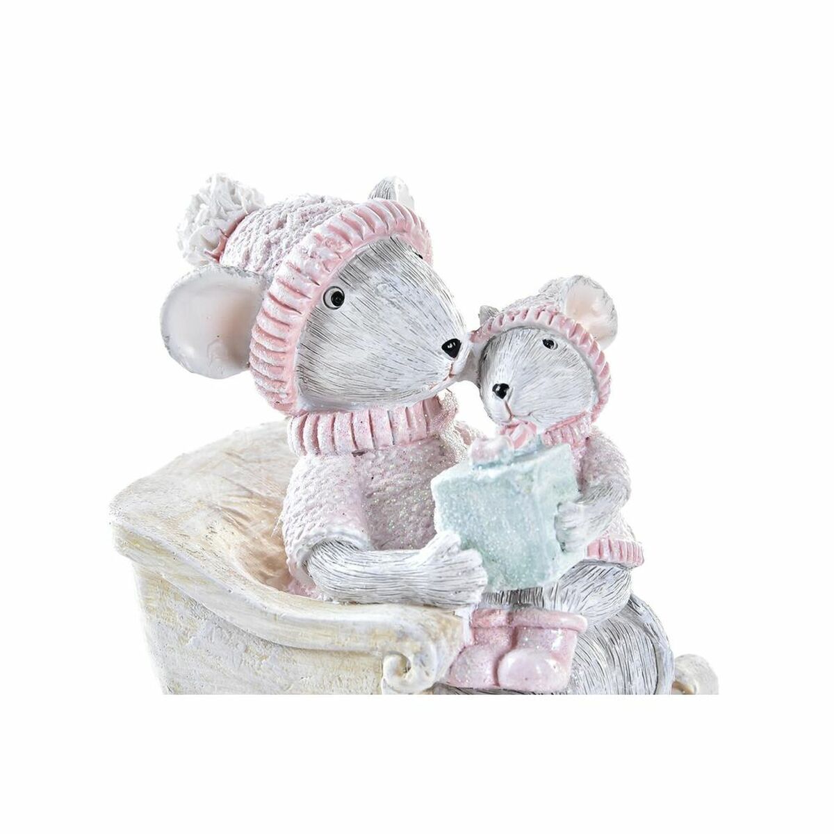 Christmas bauble DKD Home Decor Mouse Resin (8 x 5,5 x 10 cm)-1
