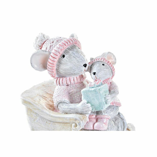 Christmas bauble DKD Home Decor Mouse Resin (8 x 5,5 x 10 cm)-1