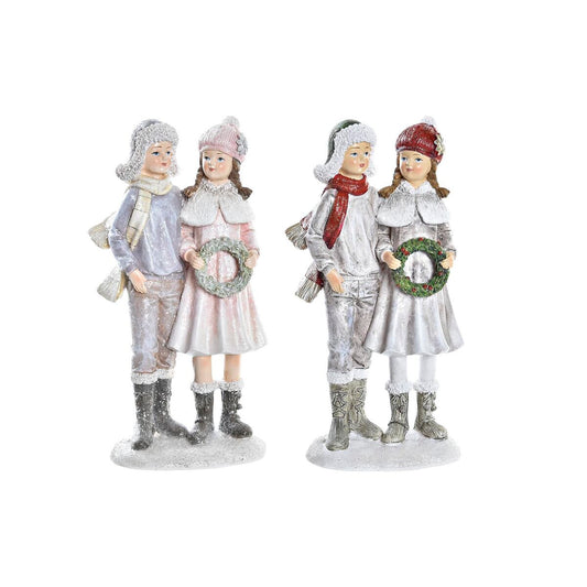 Christmas bauble DKD Home Decor Resin Pair (10,5 x 7 x 20,5 cm) (2 Units)-0