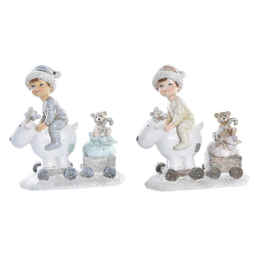 Christmas bauble DKD Home Decor Resin Boys (13 x 6 x 13,5 cm) (2 Units)-0