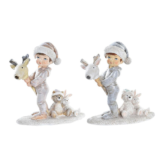 Christmas bauble DKD Home Decor Resin Children (11 x 5,5 x 12 cm) (2 Units)-0