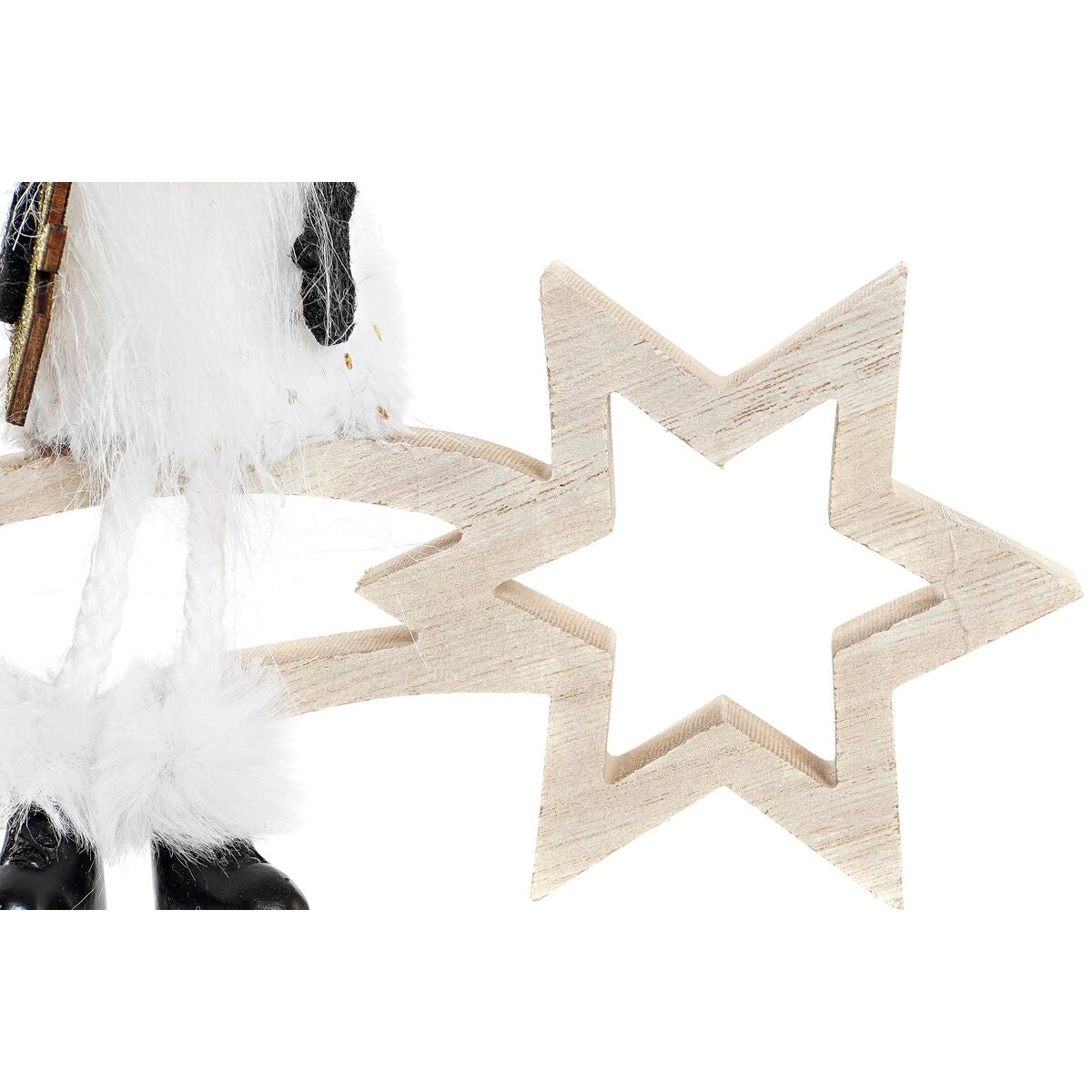 Christmas star DKD Home Decor Polyester MDF Star (2 Units) (18 x 6 x 19 cm)-2