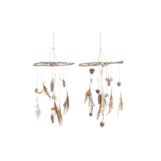 Christmas bauble DKD Home Decor Wood (2 Units) (41 x 41 x 40 cm)-0