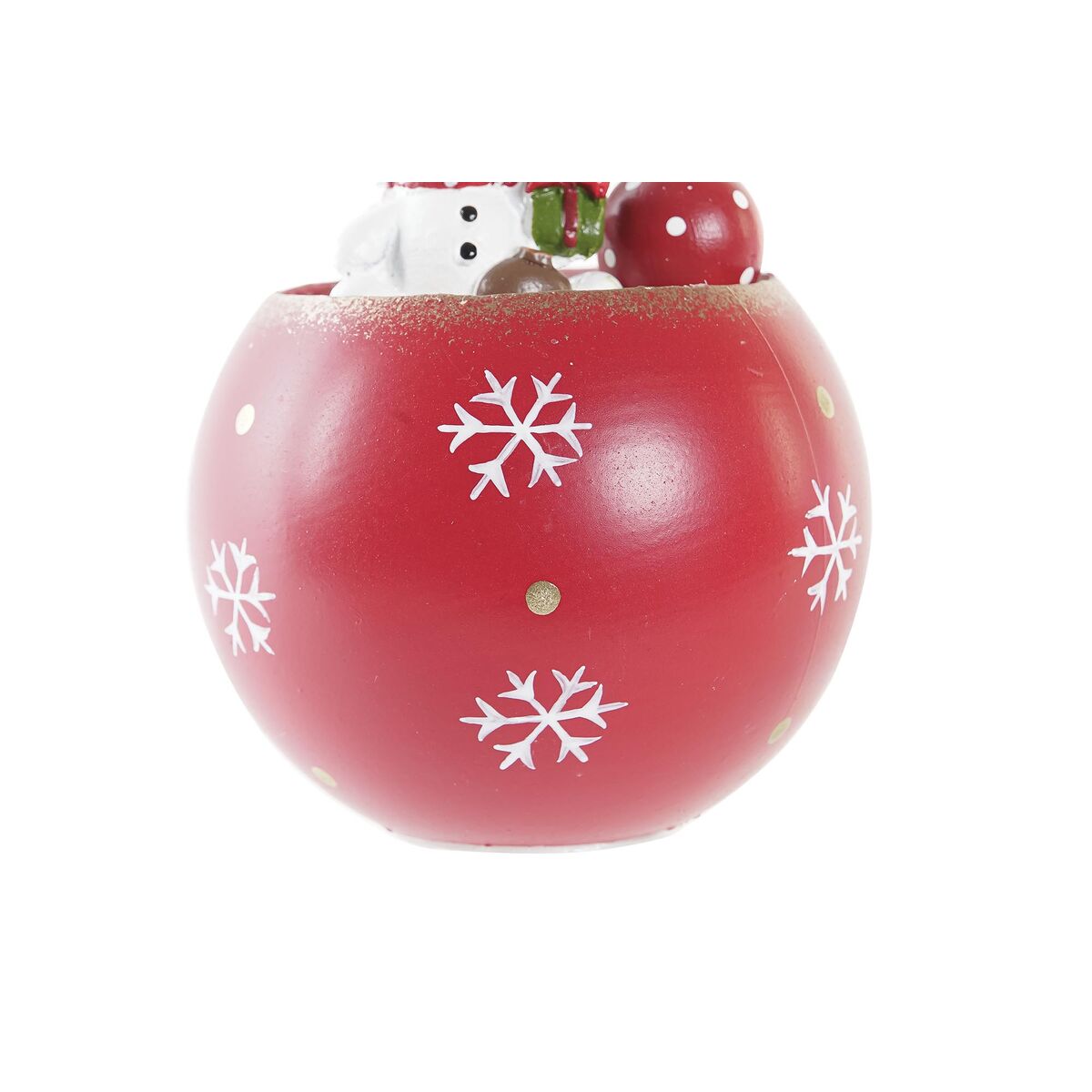 Christmas bauble DKD Home Decor MDF (8 x 8 x 11 cm) (3) (3 Units)-2