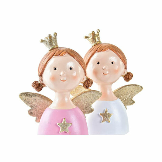 Christmas bauble DKD Home Decor Resin Angel (9 x 5 x 12 cm) (2 Units)-1