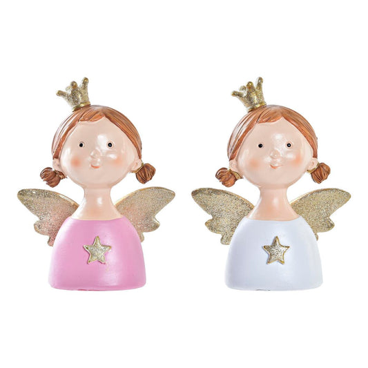 Christmas bauble DKD Home Decor Resin Angel (9 x 5 x 12 cm) (2 Units)-0