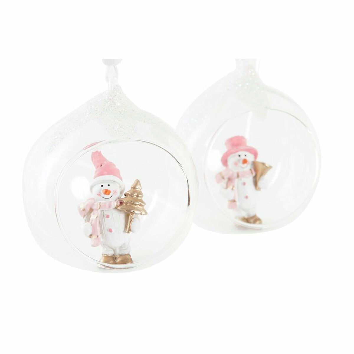 Christmas bauble DKD Home Decor Crystal Resin (7 x 6 x 8 cm) (4 Units)-2