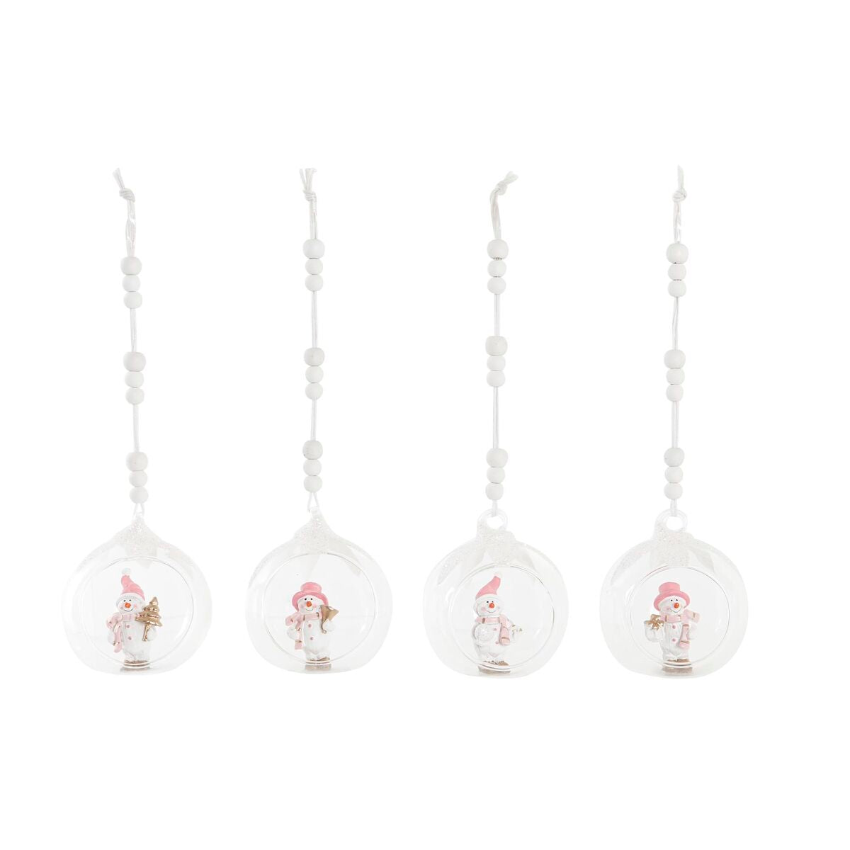 Christmas bauble DKD Home Decor Crystal Resin (7 x 6 x 8 cm) (4 Units)-0