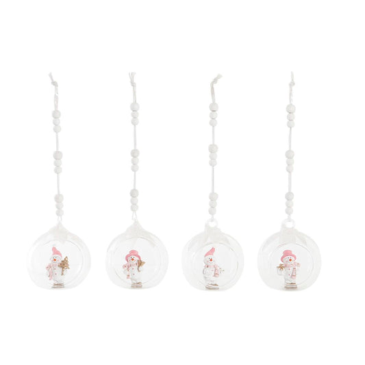 Christmas bauble DKD Home Decor Crystal Resin (7 x 6 x 8 cm) (4 Units)-0