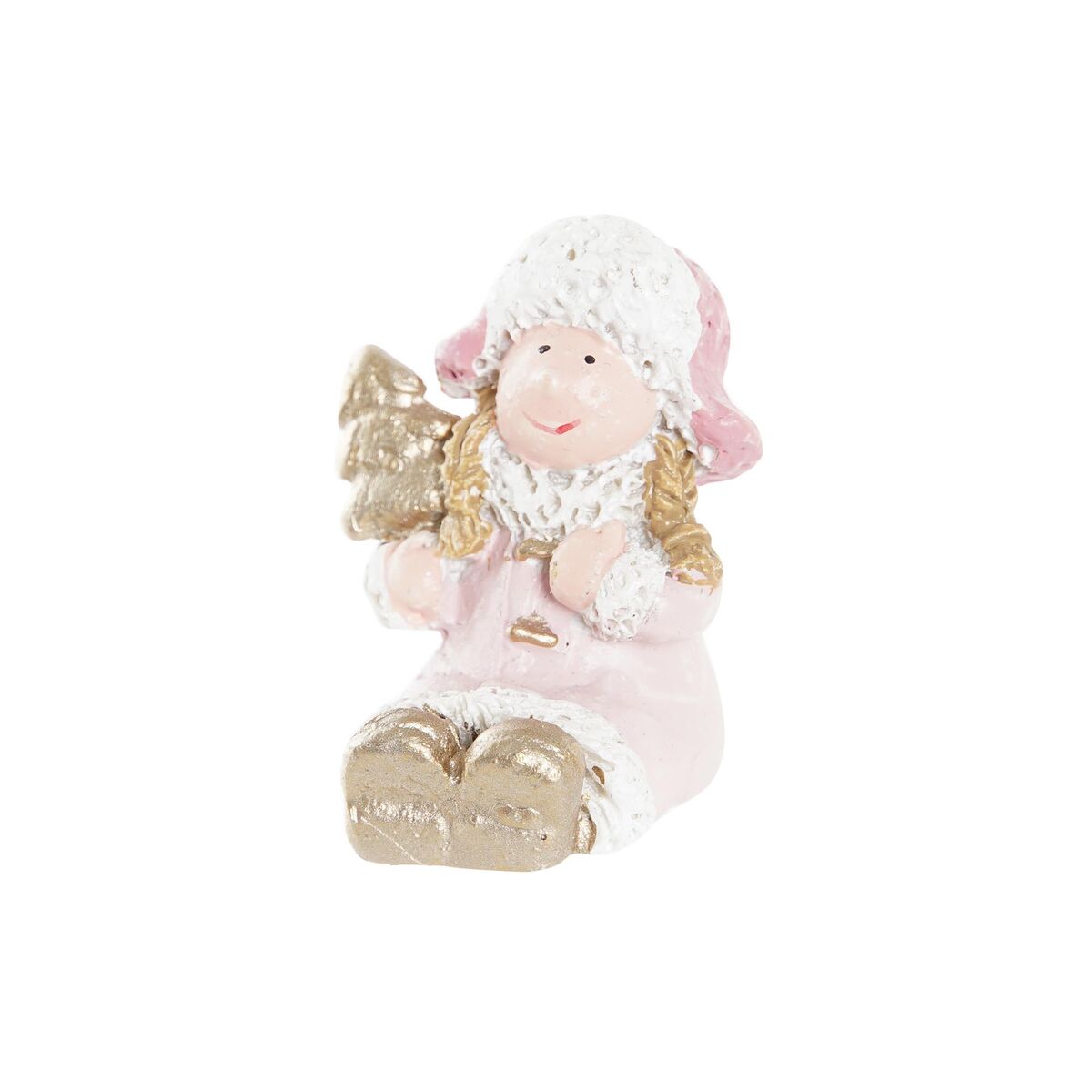 Christmas bauble DKD Home Decor Resin Angel (3,5 x 2,5 x 4 cm) (4 Units)-2