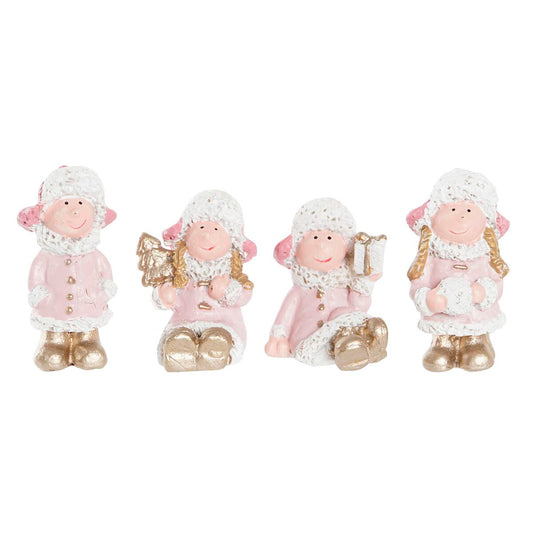 Christmas bauble DKD Home Decor Resin Angel (3,5 x 2,5 x 4 cm) (4 Units)-0