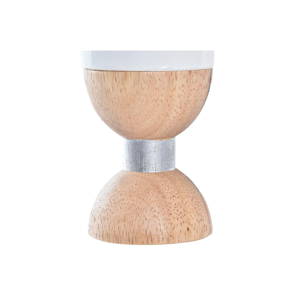 Christmas Candle Holder DKD Home Decor White Brown Natural Star 6 x 6 x 14 cm-2