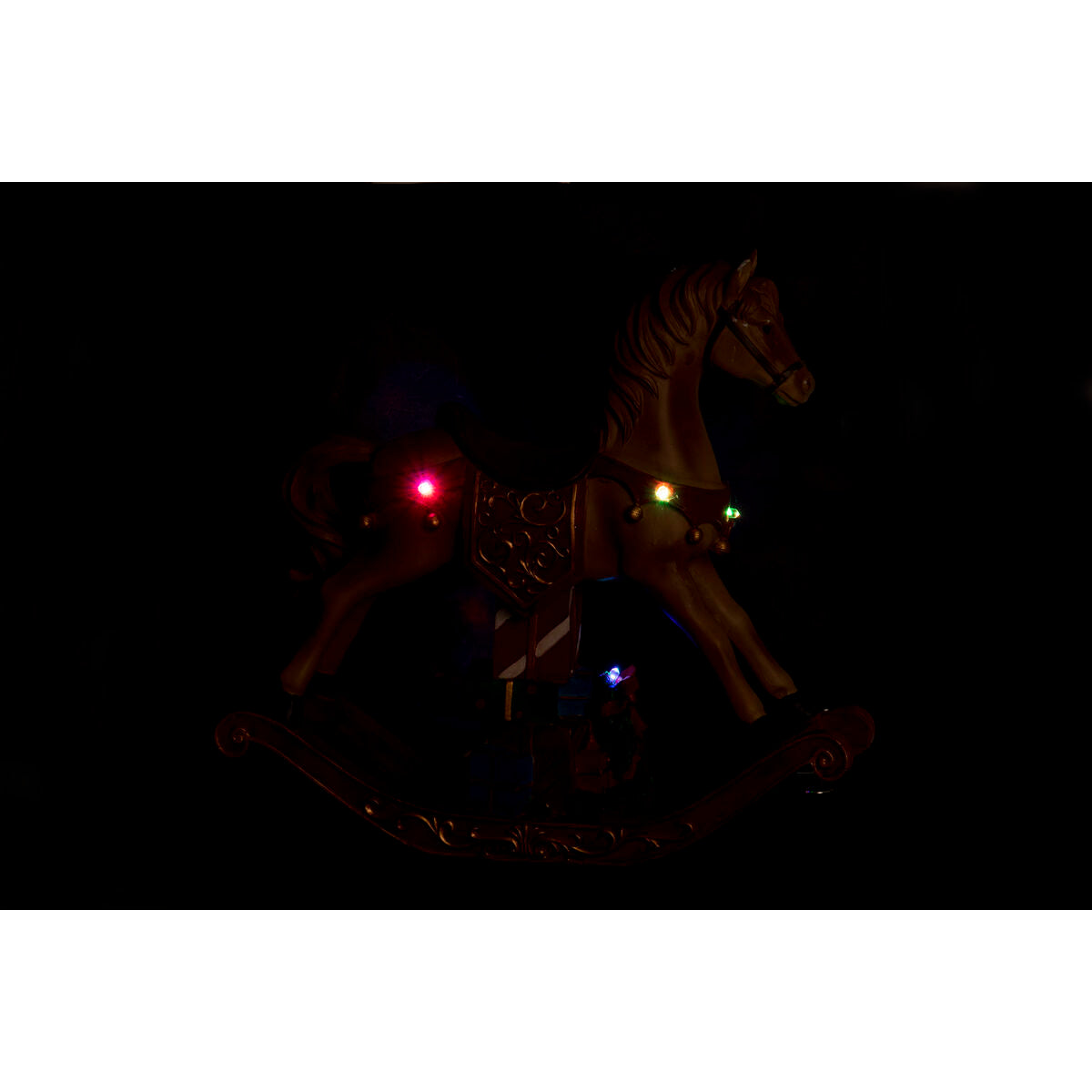 Christmas bauble DKD Home Decor Brown Red Resin Horse 34 x 10 x 32 cm (3 Units)-2
