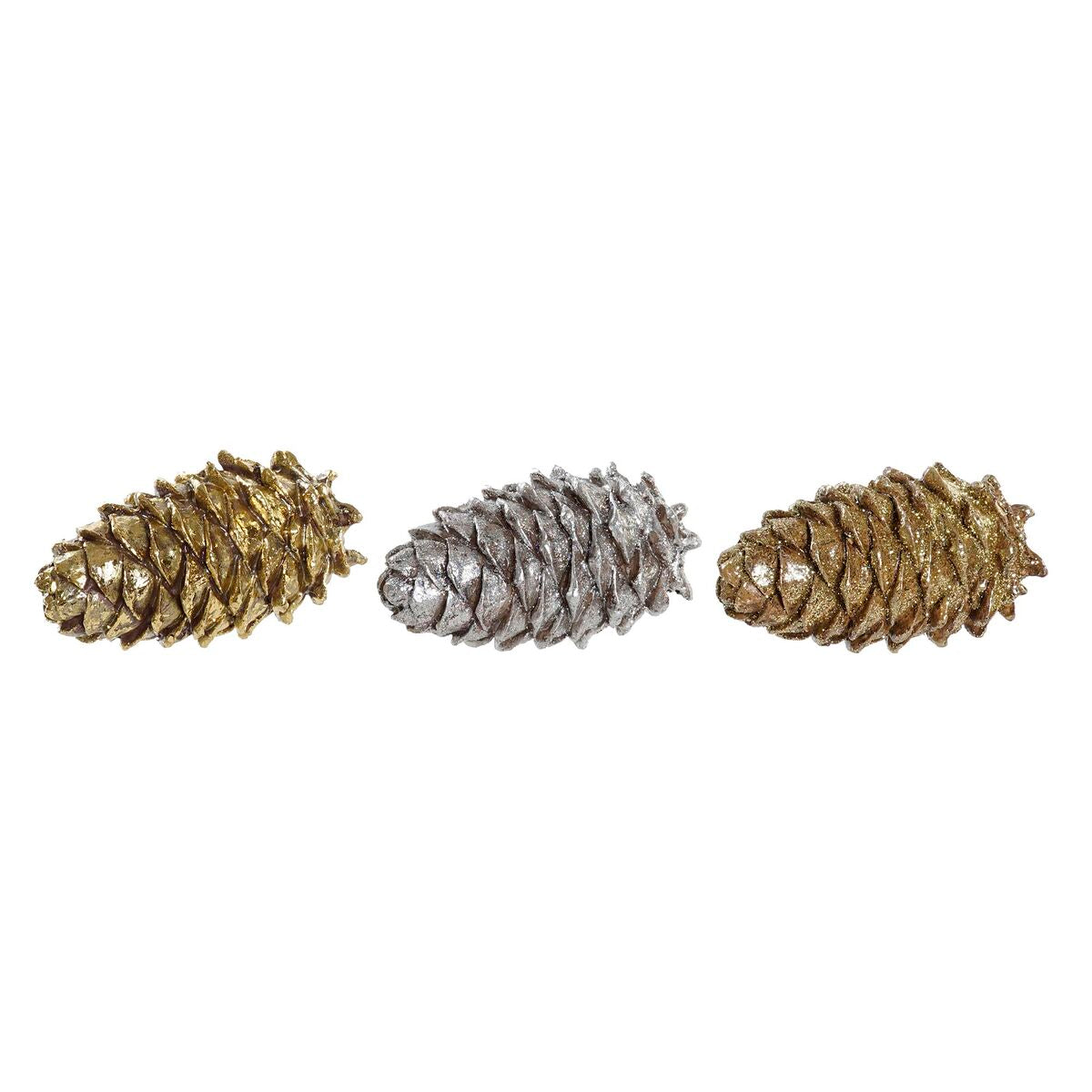 Christmas bauble DKD Home Decor Pineapple Resin (13 x 7,5 x 7,5 cm) (3) (3 Units)-2