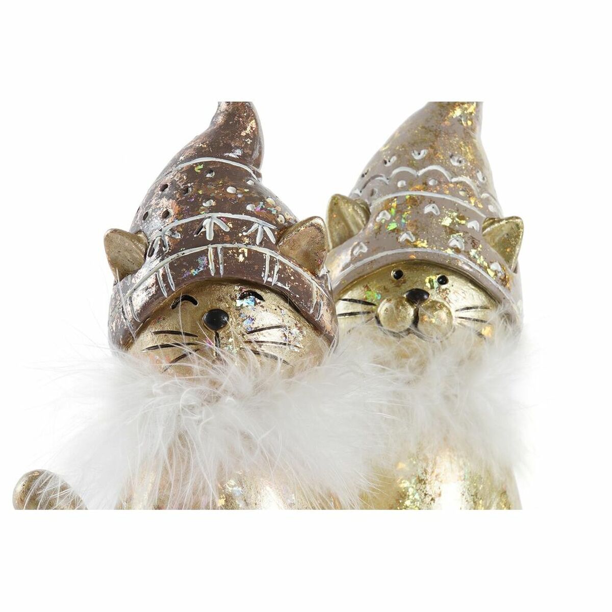 Christmas bauble DKD Home Decor Resin Cat (9 x 6 x 15 cm) (2 Units)-1