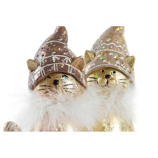 Christmas bauble DKD Home Decor Resin Cat (9 x 6 x 15 cm) (2 Units)-1