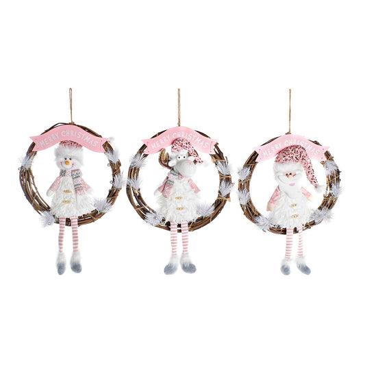Christmas bauble DKD Home Decor Rattan (37 x 10 x 38 cm) (3 Units)-0